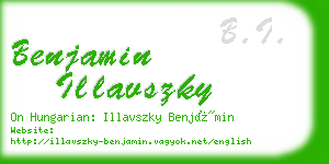 benjamin illavszky business card